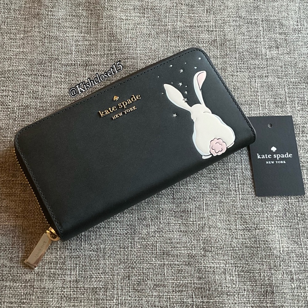 FINAL PRICE NWT Limited Edition Kate Spade BunBun Bunny Large Continental Wallet